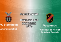 Pronostic FC Stockholm Internazionale Vasalunds – Ettan Norra journée 11 à Hammarby IP, 8 juin 2026