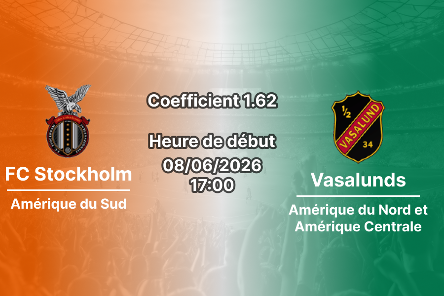 Pronostic FC Stockholm Internazionale Vasalunds – Ettan Norra journée 11 à Hammarby IP, 8 juin 2026