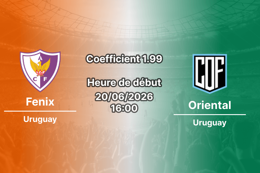 Pronostic Fenix Oriental – Parque Capurro Montevideo, Segunda División Uruguay 20 juin 2026