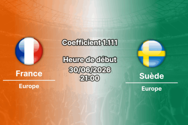 Pronostic France Suède – MetLife Stadium East Rutherford New York, 16es de finale Coupe du Monde 2026, 30 juin