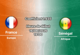 Pronostic France Sénégal – groupe I Mondial 2026 au MetLife Stadium East Rutherford, 16 juin 2026