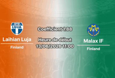 Pronostic Laihian Luja Malax IF – derby Nelonen Läntinen au Keskuskentta de Laihia, 13 juin 2026