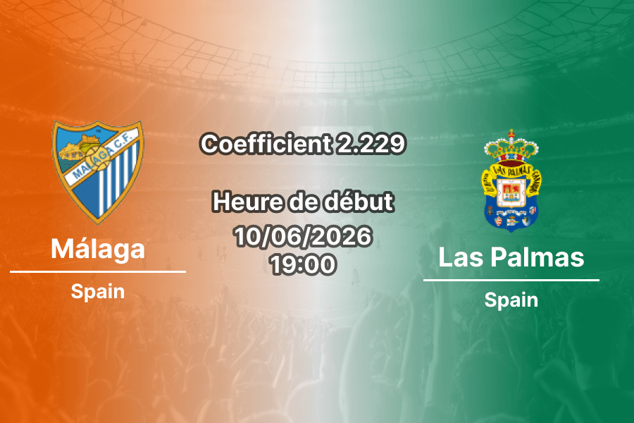 Pronostic Málaga Las Palmas – demi-finale retour play-off LaLiga Hypermotion à La Rosaleda, 10 juin 2026