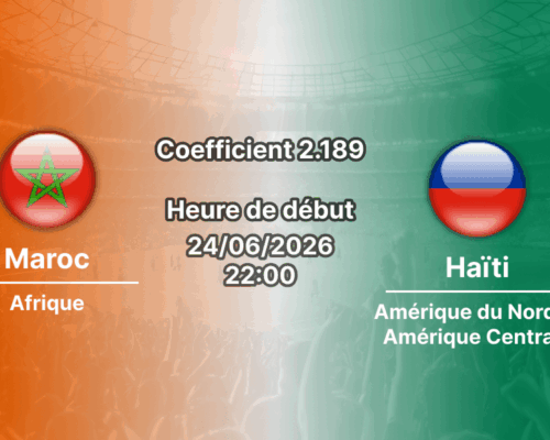 Pronostic Maroc Haïti – Mercedes-Benz Stadium Atlanta, Coupe du Monde 2026, groupe C, 24 juin