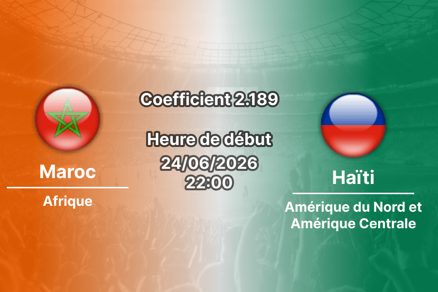 Pronostic Maroc Haïti – Mercedes-Benz Stadium Atlanta, Coupe du Monde 2026, groupe C, 24 juin