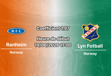 Pronostic Ranheim - Lyn Fotball