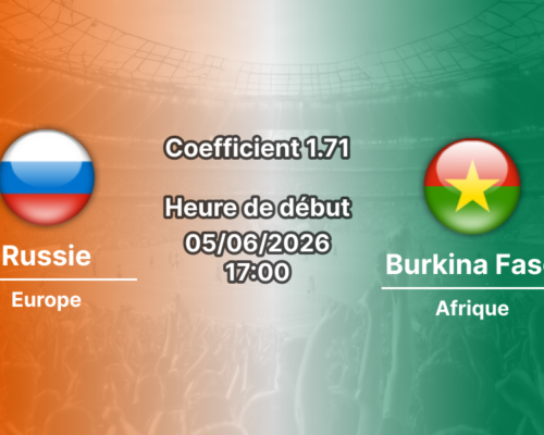 Pronostic Russie Burkina Faso – match amical à la Volgograd Arena, 5 juin 2026