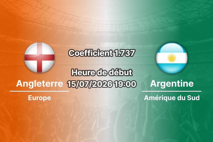 Pronostic Angleterre Argentine – Mercedes-Benz Stadium Atlanta, demi-finale Coupe du Monde 2026, 15 juillet 2026