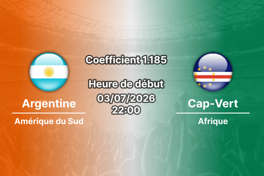 Pronostic Argentine Cap-Vert – Hard Rock Stadium Miami Gardens, 16e de finale Coupe du Monde 2026, 3 juillet 2026