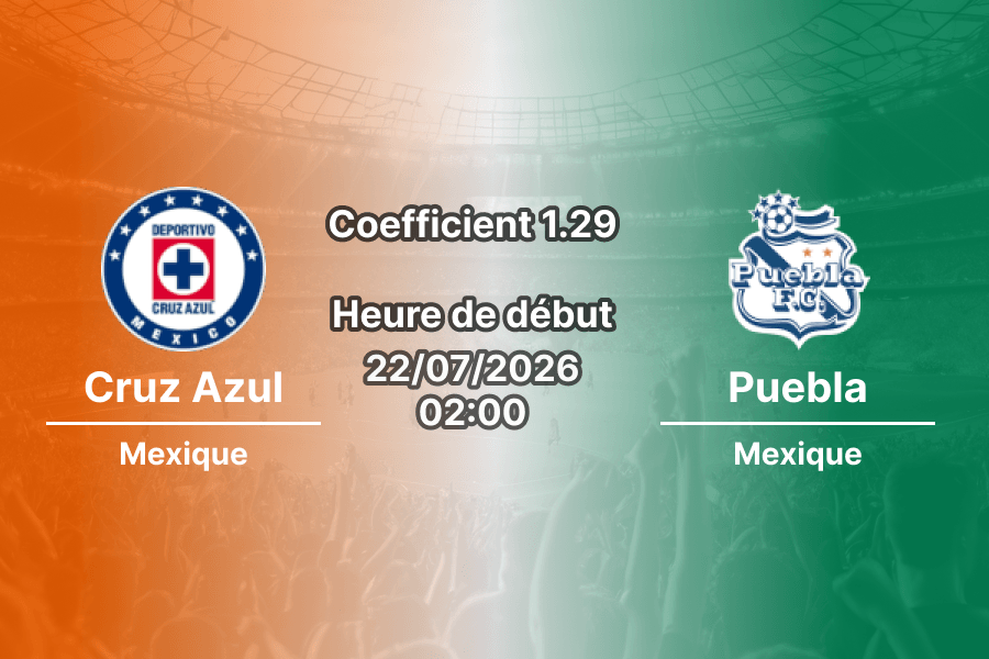 Pronostic Cruz Azul Puebla – Estadio Azteca Mexico City, Liga MX Apertura 2026 Jornada 2, 22 juillet 2026