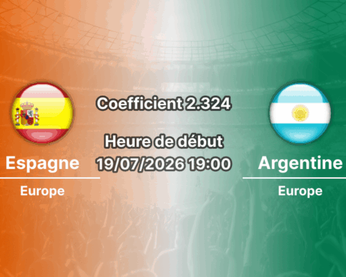 Pronostic Espagne Argentine – MetLife Stadium East Rutherford, Finale Coupe du monde 2026 19 juillet 2026