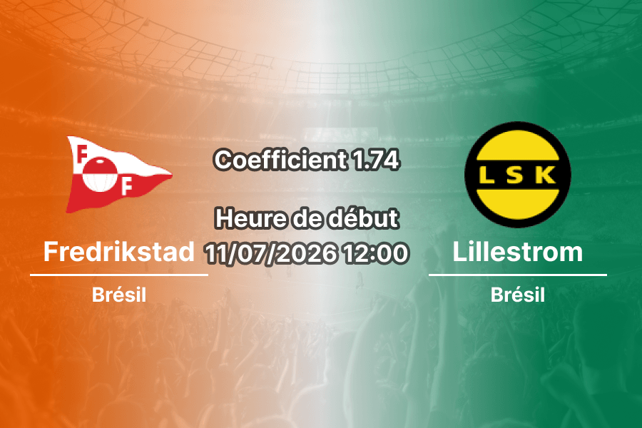 Pronostic Fredrikstad Lillestrom – Stade Fredrikstad, Eliteserien Norvège Tour 13, 11 juillet 2026