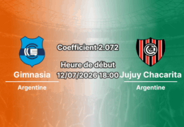 Pronostic Gimnasia Jujuy Chacarita – Estadio 23 de Agosto Jujuy, Primera B Nacional Argentine, 12 juillet 2026