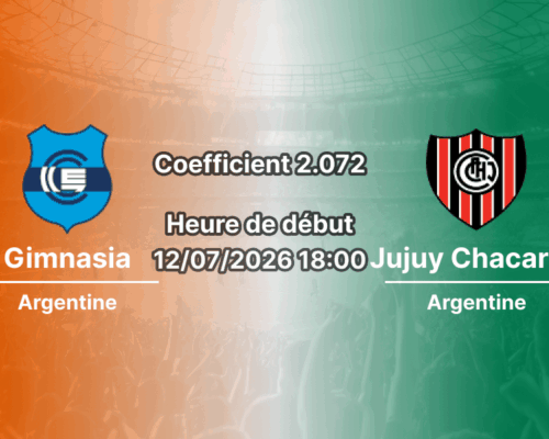 Pronostic Gimnasia Jujuy Chacarita – Estadio 23 de Agosto Jujuy, Primera B Nacional Argentine, 12 juillet 2026