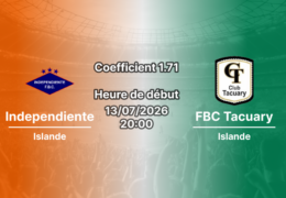 Pronostic Independiente FBC Tacuary – Stade Ricardo Gregor Asuncion, División Intermedia Paraguay Tour 14, 13 juillet 2026