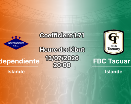 Pronostic Independiente FBC Tacuary – Stade Ricardo Gregor Asuncion, División Intermedia Paraguay Tour 14, 13 juillet 2026