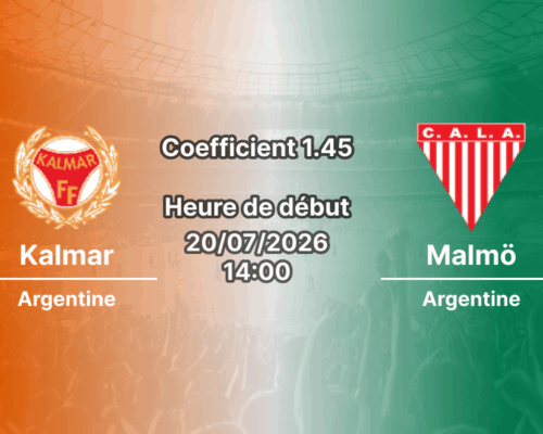 Pronostic Kalmar Malmö – Guldfageln Arena Kalmar, Allsvenskan Suède Tour 13, 20 juillet 2026