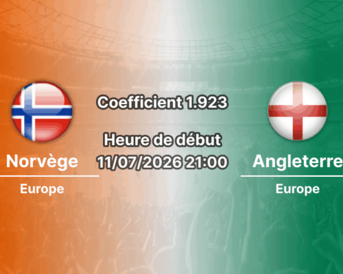 Pronostic Norvège Angleterre – Hard Rock Stadium Miami, quart de finale Coupe du Monde 2026, 11 juillet 2026