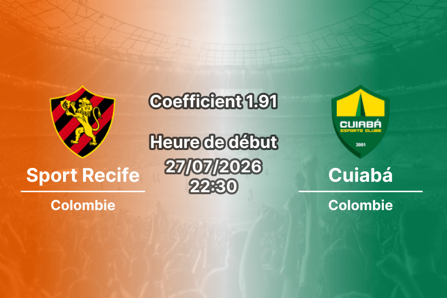 Pronostic Sport Recife Cuiabá – Estádio Adelmar da Costa Carvalho Recife Brésil, Campeonato Brasileiro Série B Tour 20, 27 juillet 2026