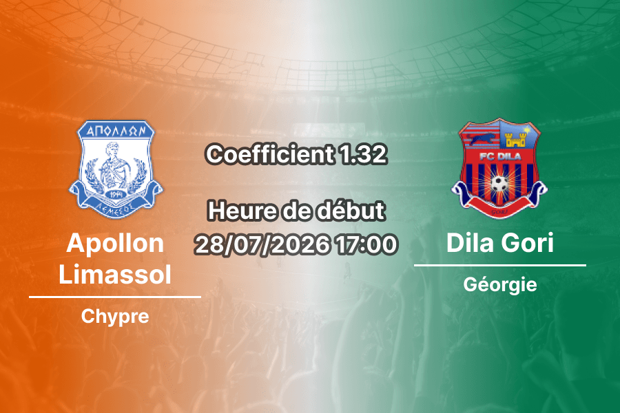 Pronostic Apollon Limassol Dila Gori – Alphamega Stadium, Conference League 2026-27, 28 juillet