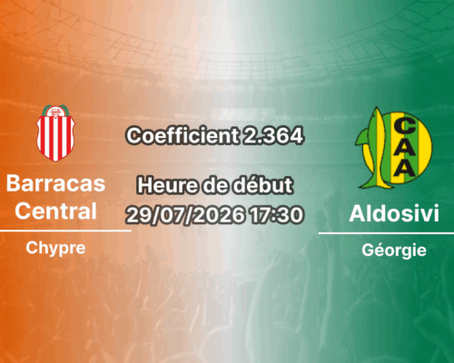 Pronostic Barracas Central Aldosivi – Estadio Claudio Chiqui Tapia, Liga Profesional Clausura 2026, 29 juillet