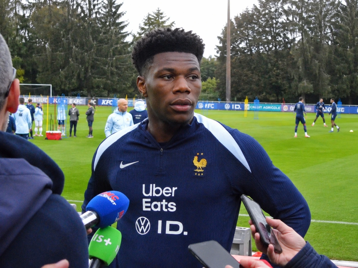 Entraînement de l'équipe de France avant la demi-finale France – Espagne du Mondial 2026