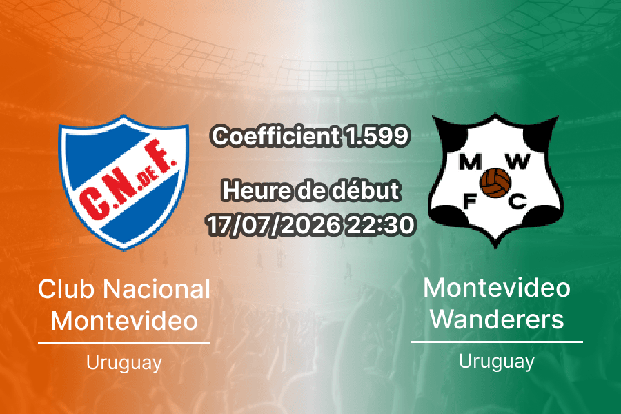 Pronostic Nacional Montevideo Wanderers – Gran Parque Central, Torneo Intermedio Serie B, 17 juillet 2026