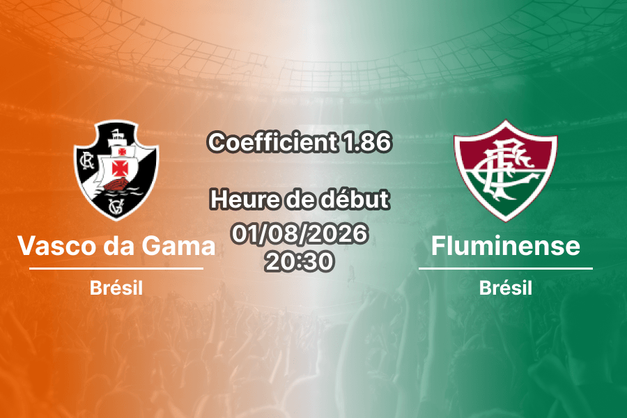 Pronostic Vasco da Gama Fluminense – Maracanã Rio de Janeiro, Copa do Brasil 1/8 finale 2026, 1er août