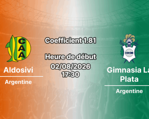 Pronostic Aldosivi Gimnasia La Plata – Estadio Jose Maria Minella Mar del Plata, Clausura Argentine 2026, 2 août