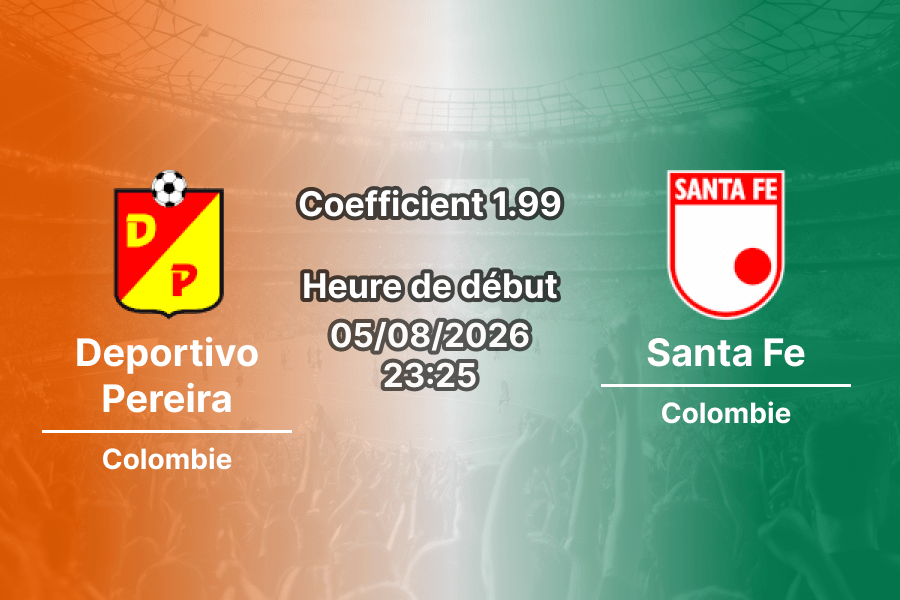 Pronostic Deportivo Pereira Club Independiente Santa Fe – Hernan Ramirez Villegas, Pereira, Liga BetPlay Clausura 2026 Round 3, 5 août 2026