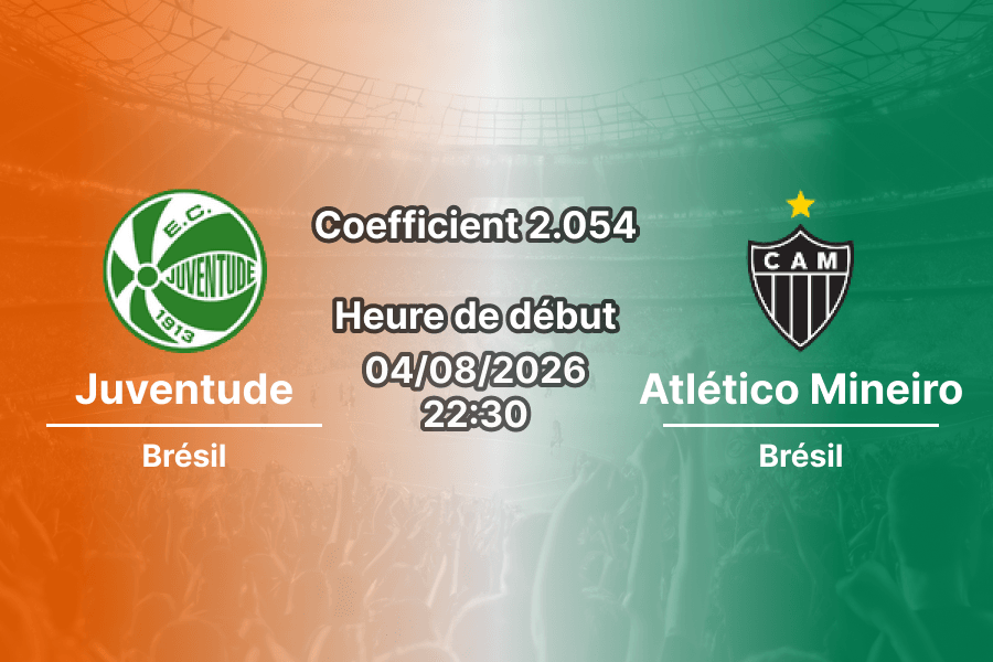Pronostic Juventude Atlético Mineiro – Estádio Alfredo Jaconi, Caxias do Sul, Copa do Brasil 1/8 de finale retour 4 août 2026