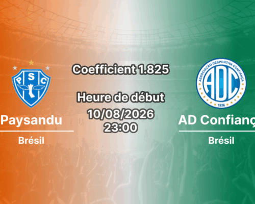 Pronostic Paysandu AD Confiança – Estádio da Curuzu, Belém, Brasileirão Série C Journée 16, 10 août 2026