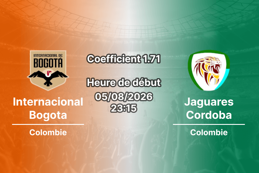 Pronostic Internacional de Bogota Jaguares de Cordoba – Estadio Metropolitano de Techo, Bogotá, Liga BetPlay Clausura 2026 Round 3, 5 août 2026
