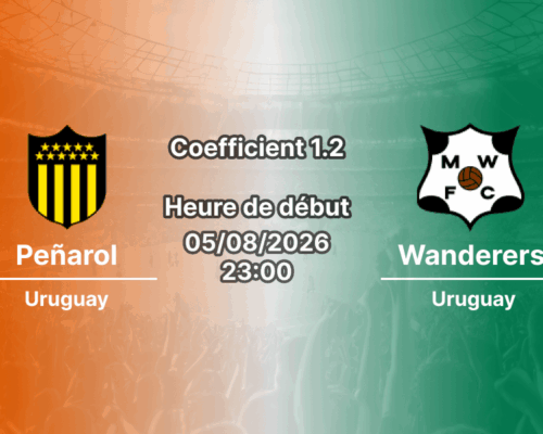 Pronostic Peñarol Montevideo Wanderers – Estadio Centenario, Montevideo, Finale Torneo Intermedio 2026, 5 août 2026