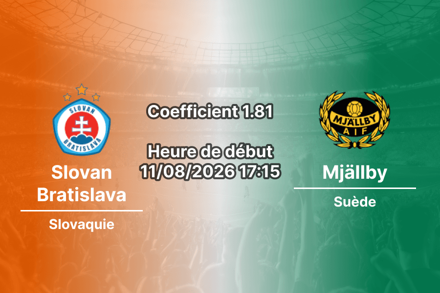 Pronostic Slovan Bratislava Mjällby — Tehelné pole, Ligue des Champions 2026/27, Bratislava, 11 août 2026