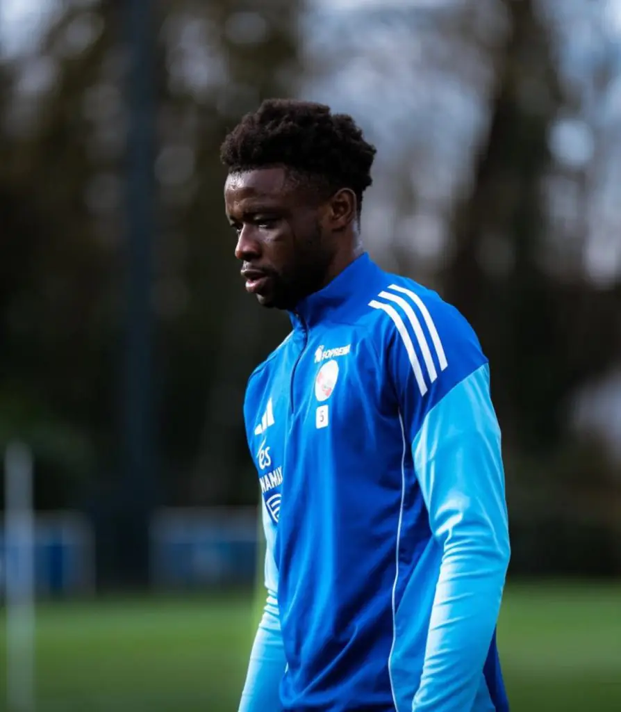 Abakar Sylla avec l'équipe nationale de Côte d'Ivoire lors d'un match international