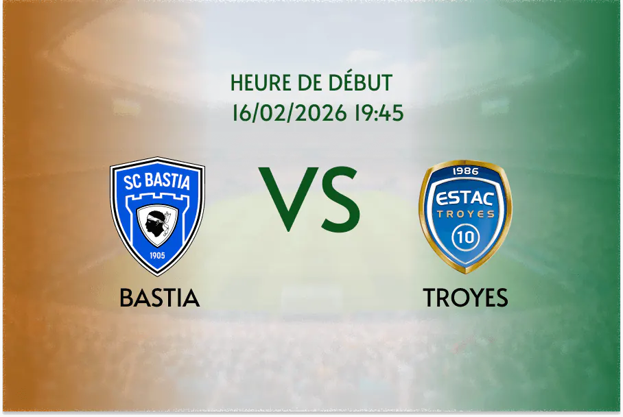 Pronostic Bastia - Troyes: le leader pour enfoncer le dernier