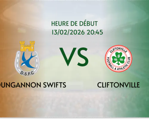 Pronostic Dungannon Swifts - Cliftonville : Derby d'Irlande du Nord en IFA Premiership