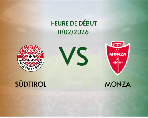 Pronostic Südtirol - Monza: les Brianzoli peuvent-ils enchaîner à Bolzano?