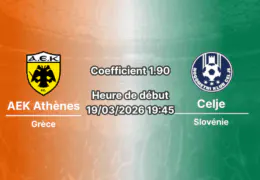 Pronostic AEK Athènes – NK Celje