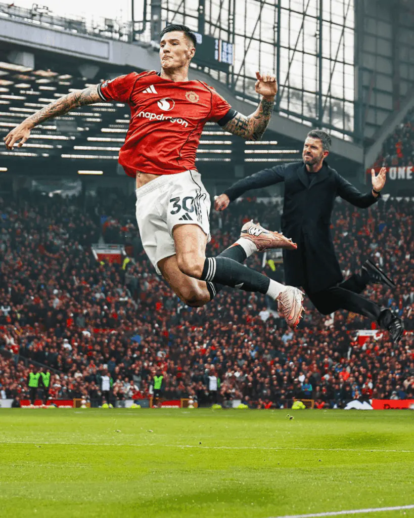 Benjamin Šeško attaquant Manchester United Premier League but goal