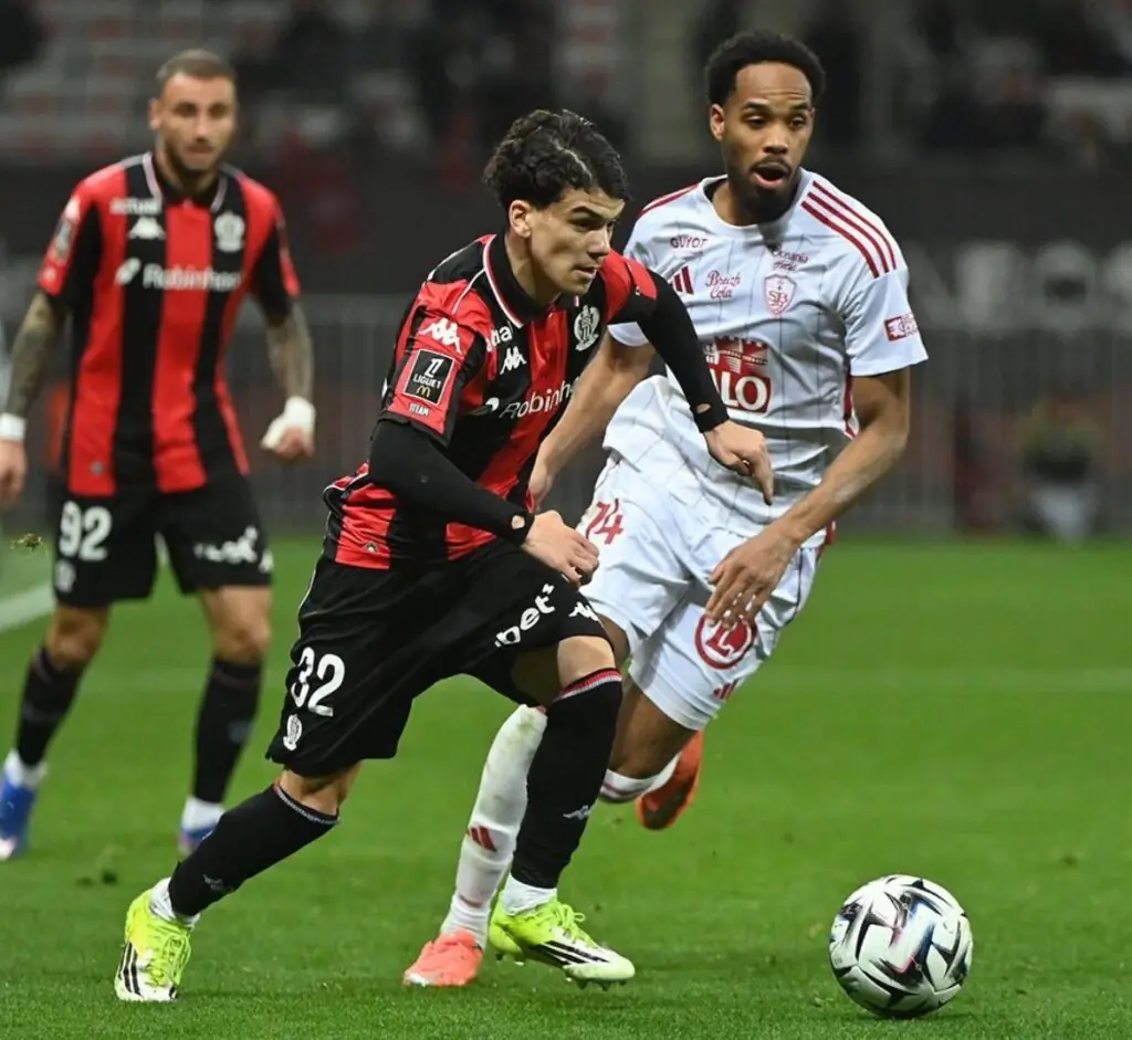 Kaïl Boudache ailier droit OGC Nice Ligue 1 France