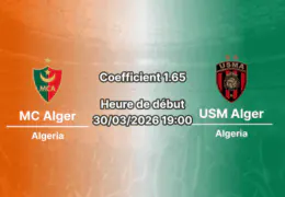 Pronostic MC Alger – USM Alger