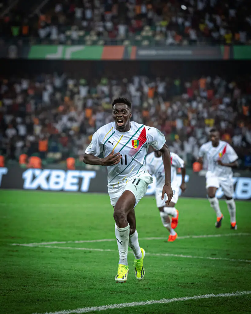 Mohamed Bayo attaquant guinéen célèbre un but Gaziantep FK Süper Lig