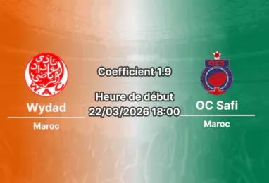 Pronostic Wydad – OC Safi