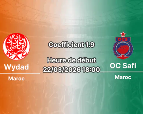 Pronostic Wydad – OC Safi