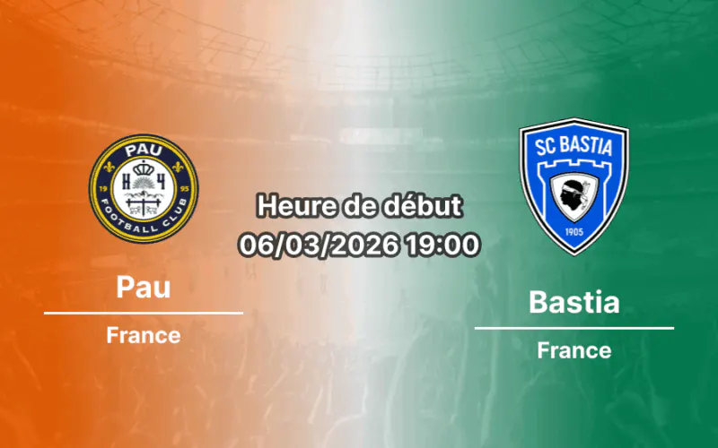 Pronostic Pau – Bastia