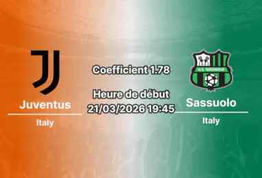 Pronostic Juventus – Sassuolo