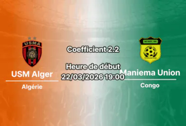 Pronostic USM Alger – Maniema Union