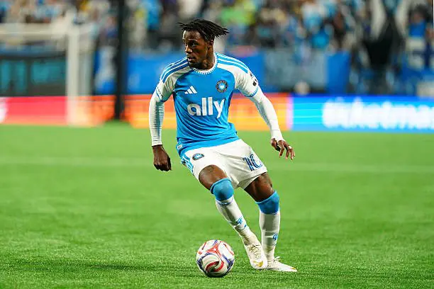 Zaha célèbre un but Charlotte FC Bank of America Stadium